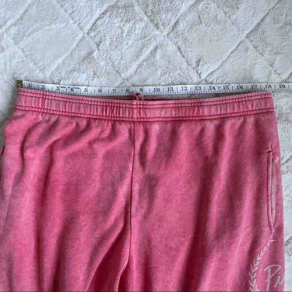 Victoria's Secret PINK | Distressed Coral Logo Print Joggers | Size Large - Picture 11 of 14